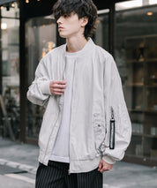 新色追加 ポリDEWSPO オーバーサイズMA-1フライトジャケット/撥水加工ミリタリーブルゾン 15293