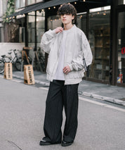 新色追加 ポリDEWSPO オーバーサイズMA-1フライトジャケット/撥水加工ミリタリーブルゾン 15293