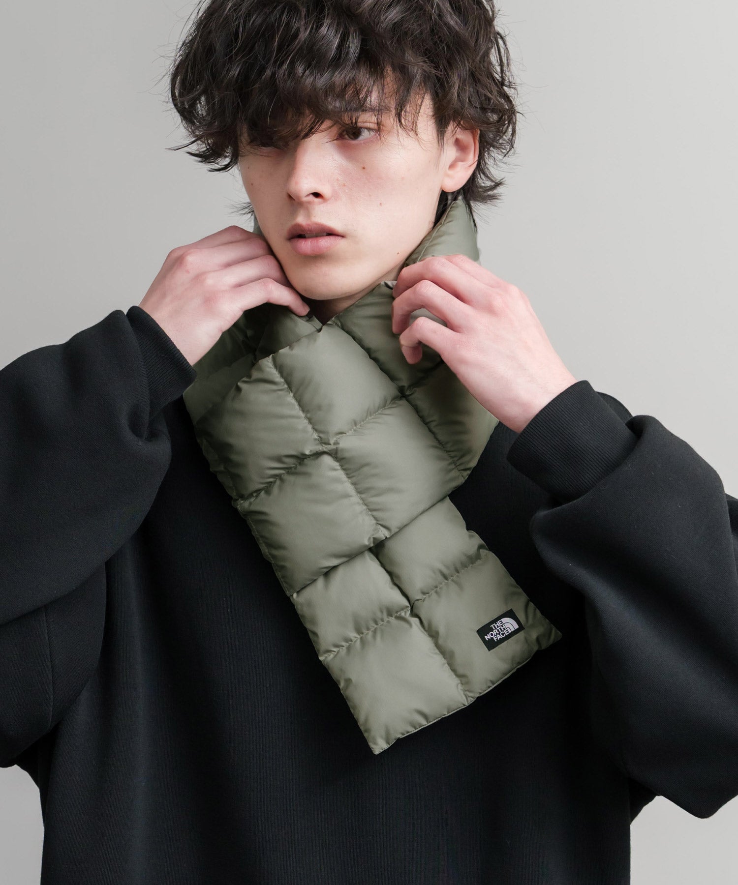 新品 ノースフェイス T-BALL MUFFLER 中綿 ダウンマフラー カーキ THE NORTH FACE（ザ ノースフェイス） ザ ノースフェイス TNF