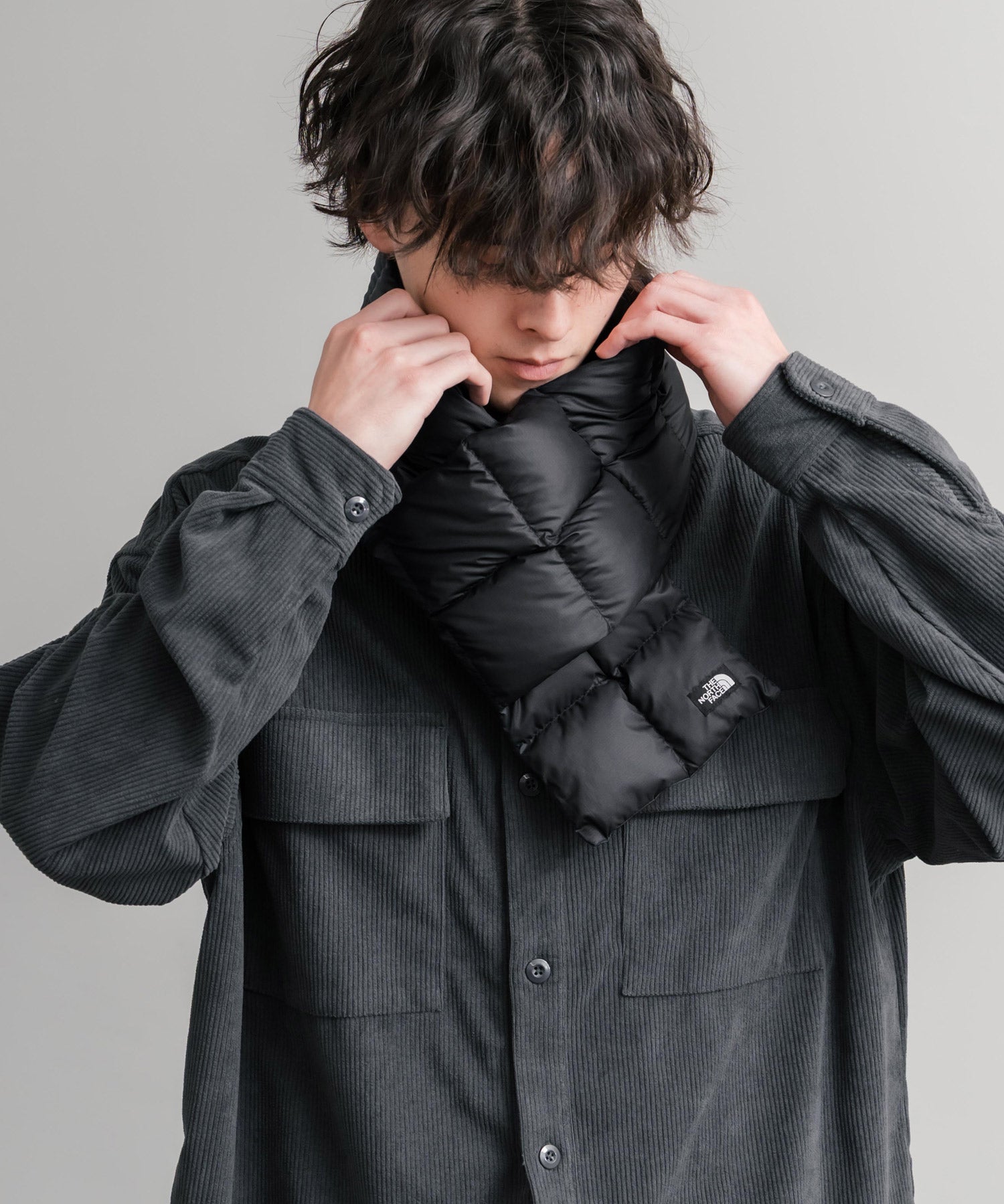 THE NORTH FACE ザ・ノースフェイス PACKABLE T-BALL MUFFLER /ワンポイントロゴパディングマフラー 15346