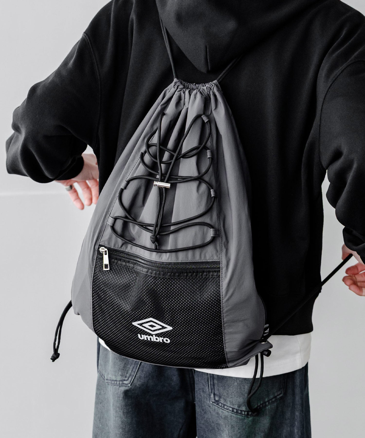 UMBRO 別注コラボ ドローコードワンポイントロゴナップサック 15350