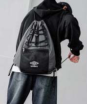 UMBRO 別注コラボ ドローコードワンポイントロゴナップサック 15350