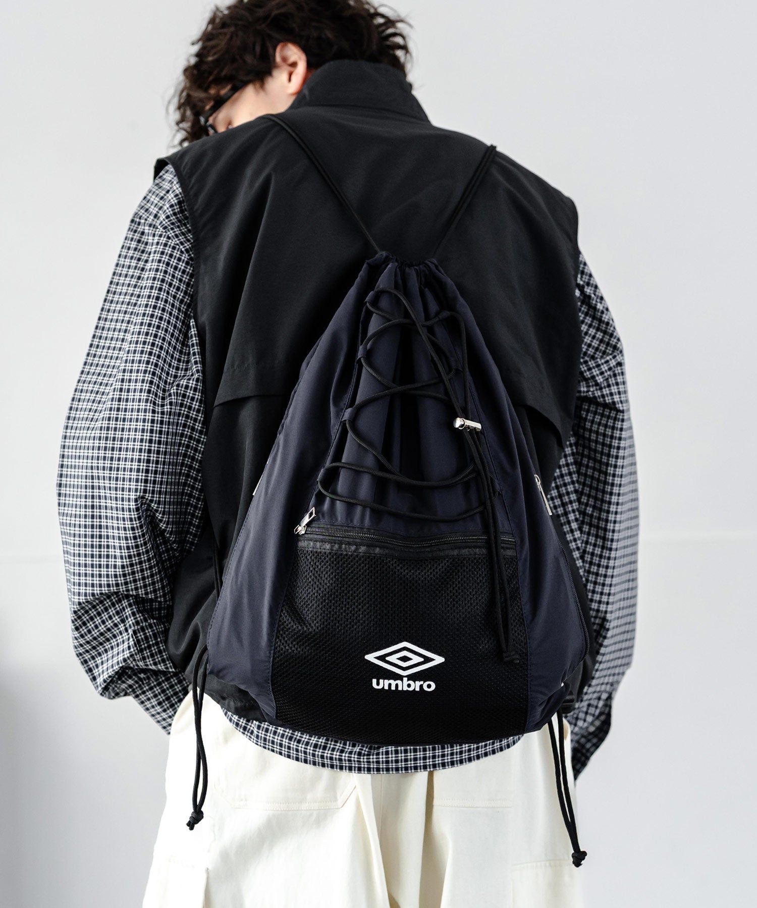UMBRO 別注コラボ ドローコードワンポイントロゴナップサック 15350