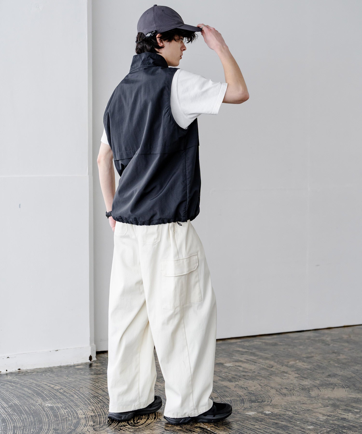 UMBRO 別注コラボ ワンポインロゴ刺繍ナイロンバンジーキャップ	15351