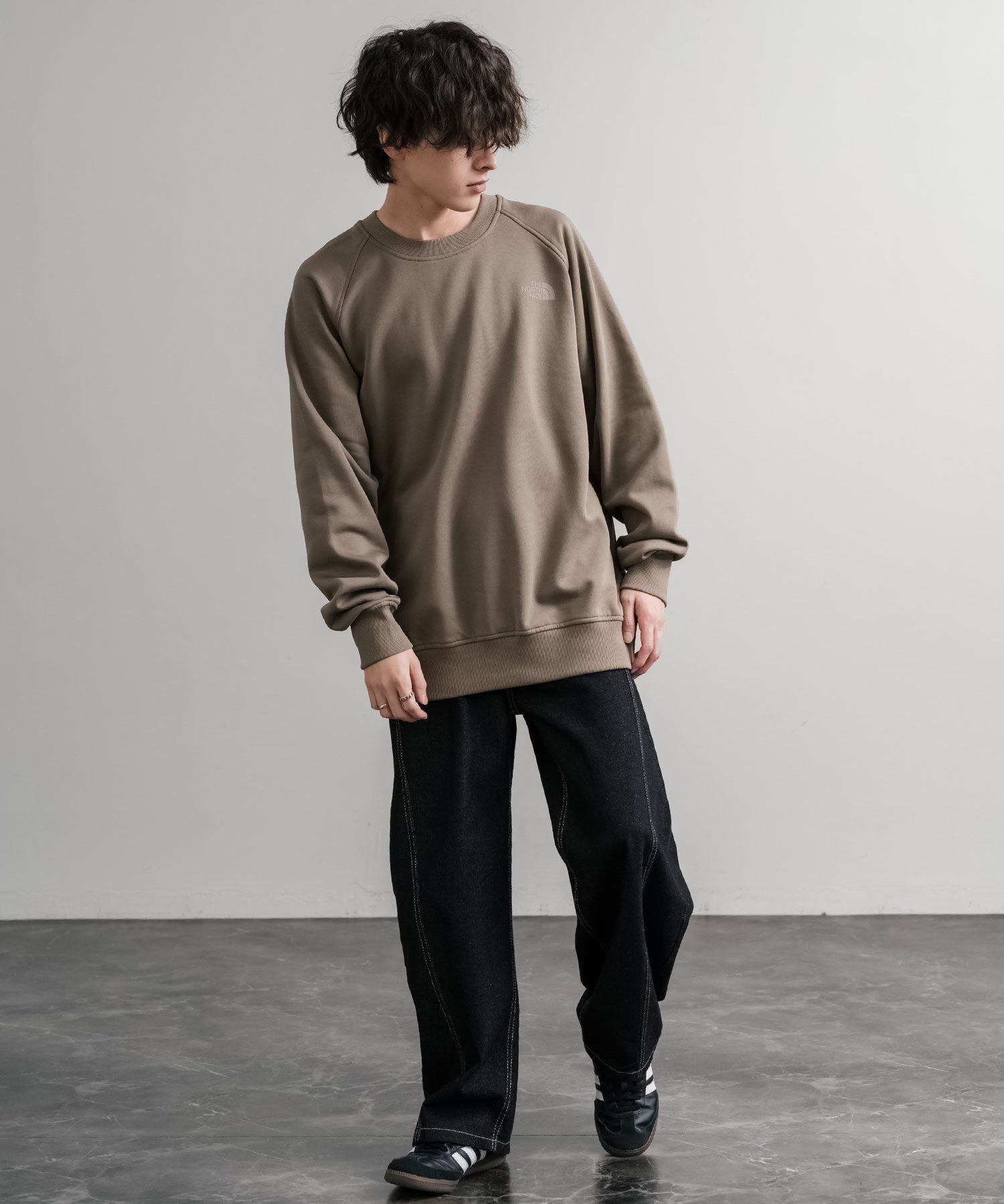 THE NORTH FACE ザ・ノースフェイス MEN S RAGLAN REDBOX CREW/バックプリントラグランクルーネック裏起毛トレーナー 15354