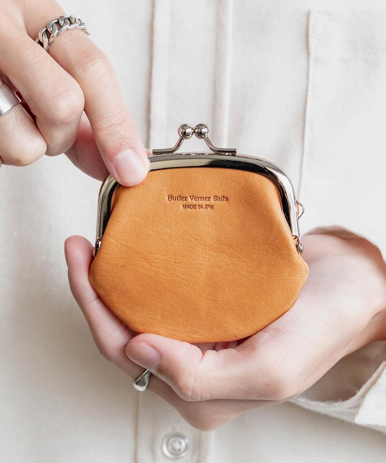 Butler Verner Sails バトラーバーナーセイルズ 日本製ホースレザーがま口小銭入れ JW-3002 15358