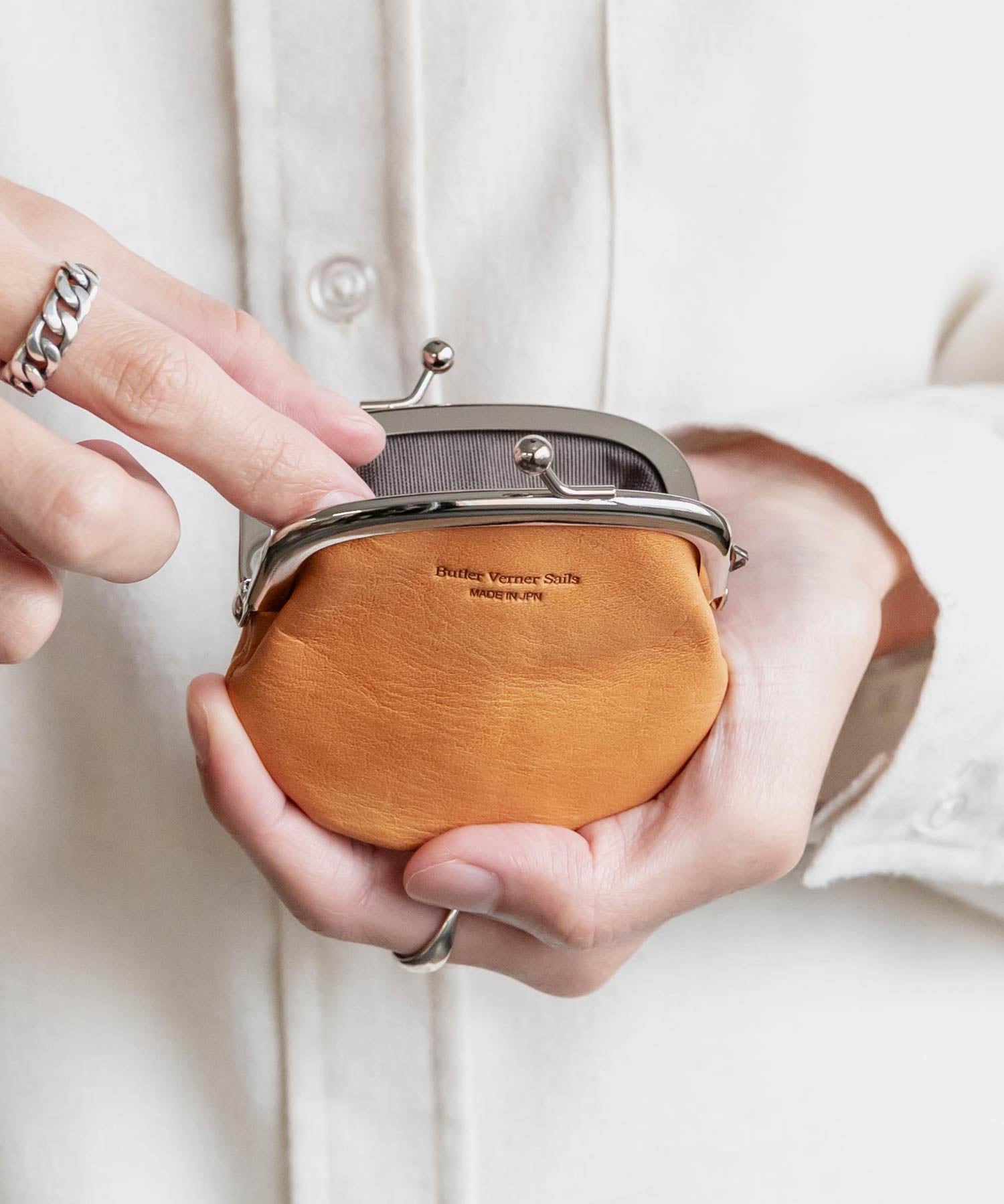 Butler Verner Sails バトラーバーナーセイルズ 日本製ホースレザーがま口小銭入れ JW-3002 15358
