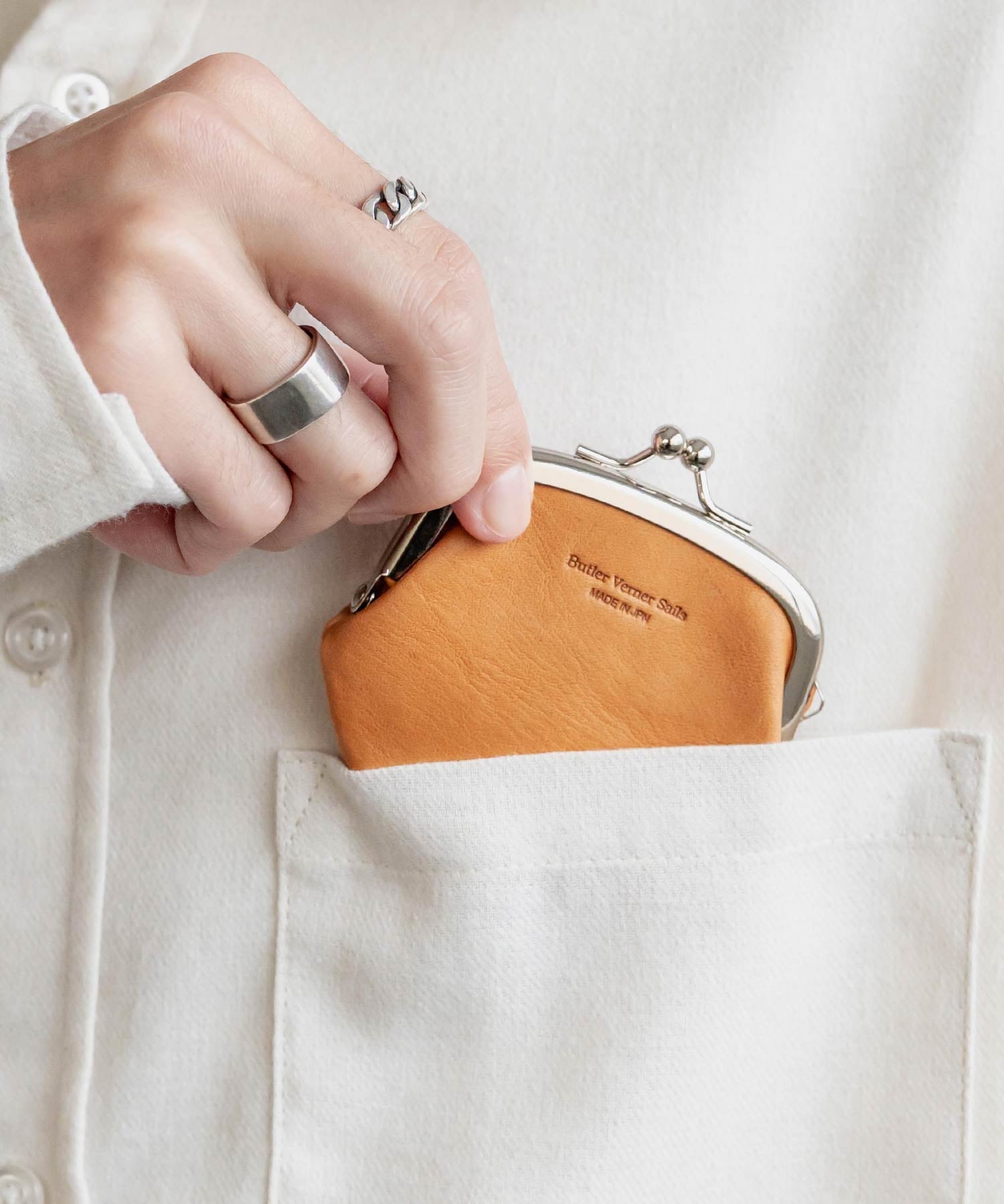 Butler Verner Sails バトラーバーナーセイルズ 日本製ホースレザーがま口小銭入れ JW-3002 15358