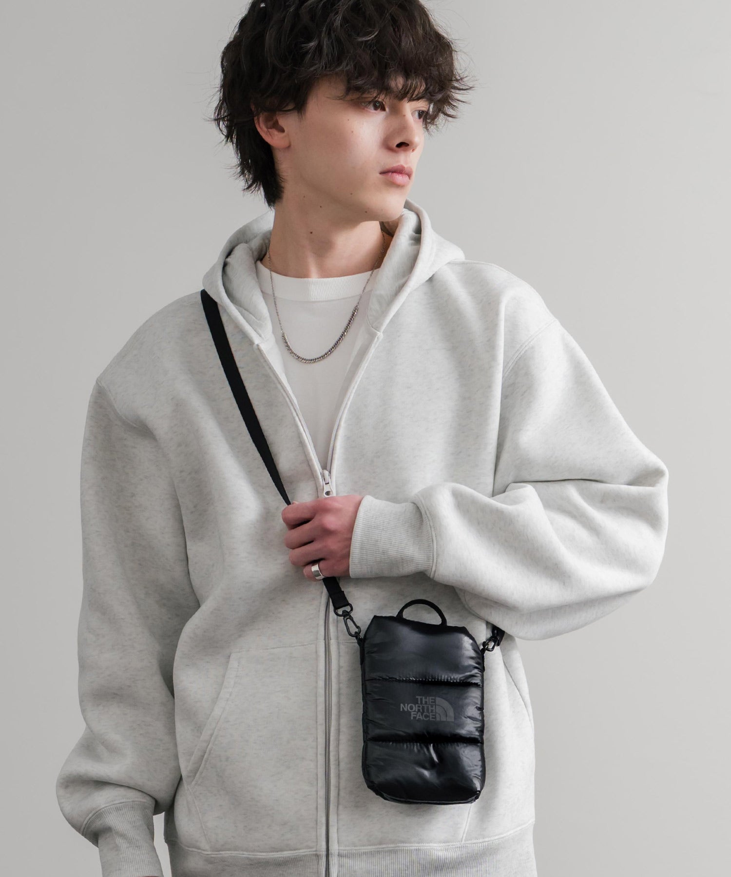 日本未展開モデル WHITE LABEL THE NORTH FACE PADDING CROSS BAG MINI 2WAYクロスショルダーミニバッグ 15359