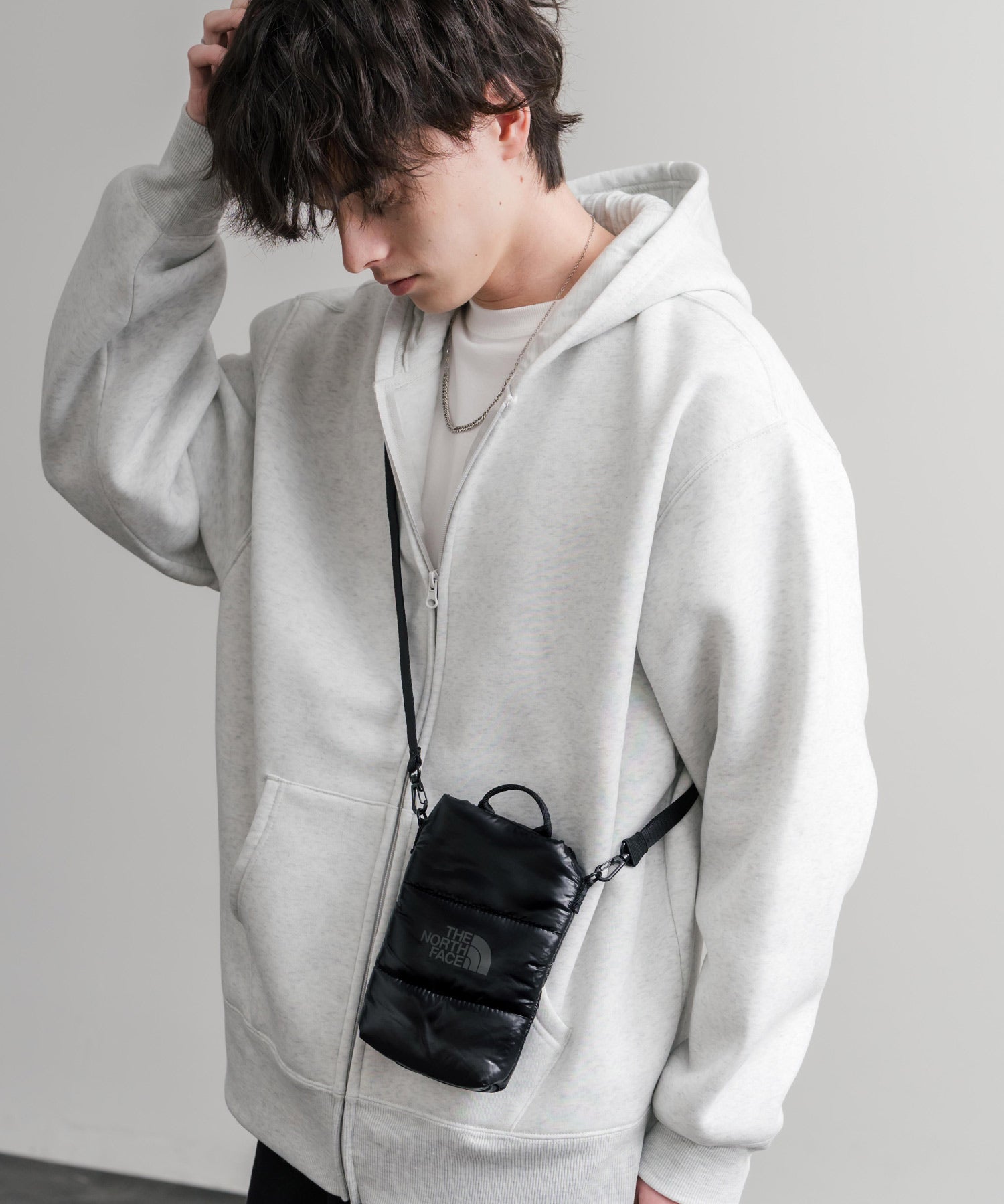 日本未展開モデル WHITE LABEL THE NORTH FACE PADDING CROSS BAG MINI 2WAYクロスショルダーミニバッグ 15359
