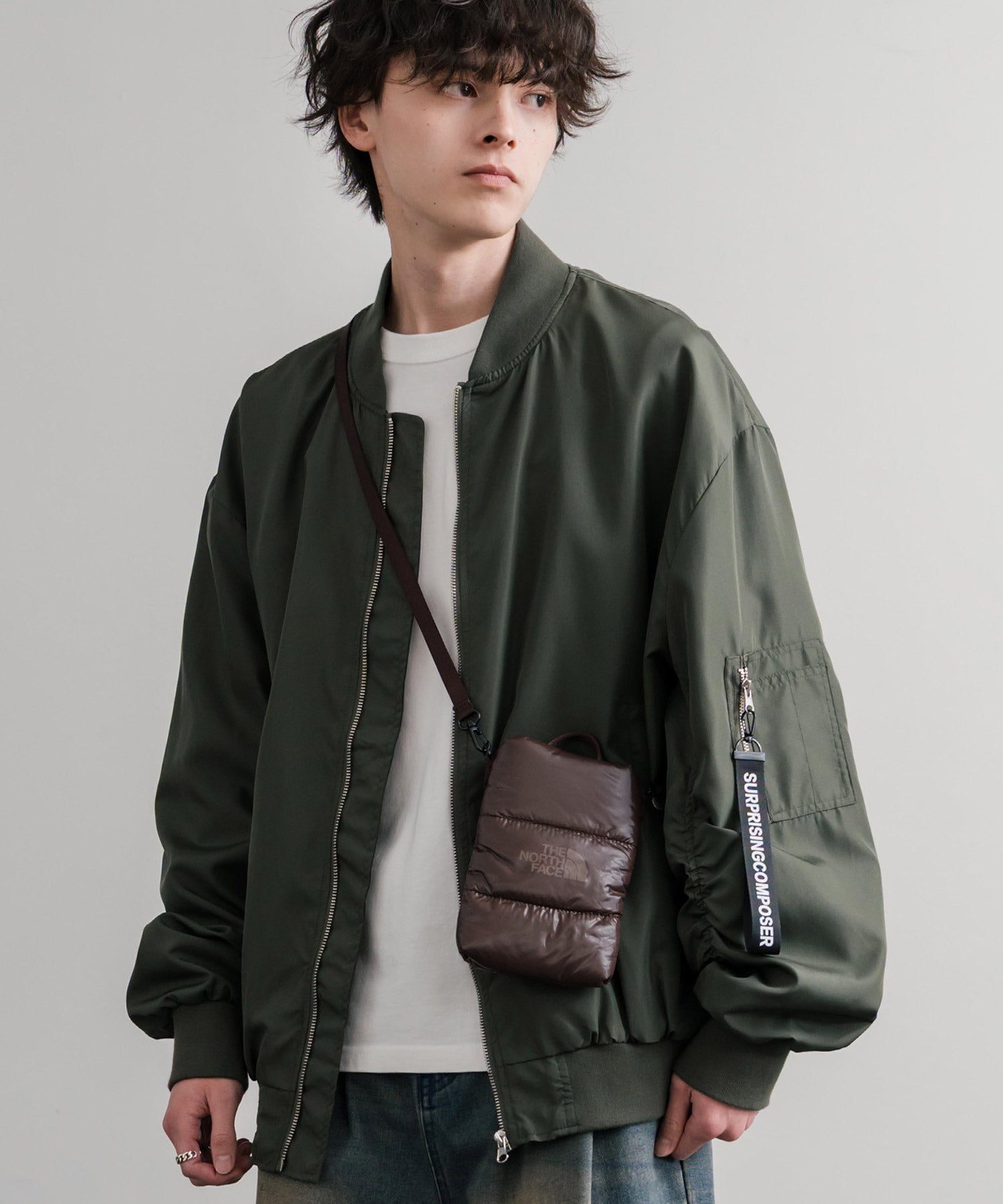 日本未展開モデル WHITE LABEL THE NORTH FACE PADDING CROSS BAG MINI 2WAYクロスショルダーミニバッグ 15359