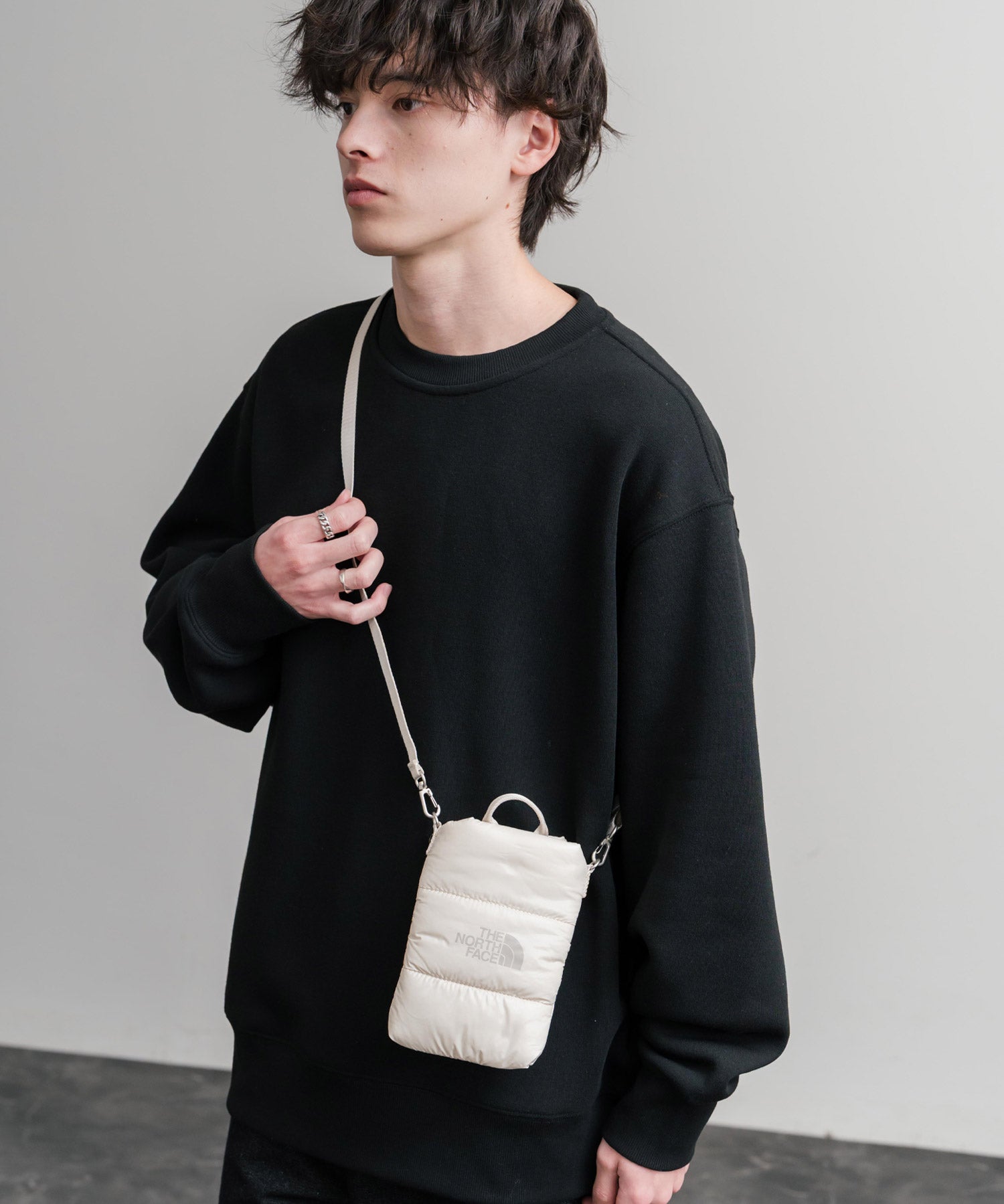 日本未展開モデル WHITE LABEL THE NORTH FACE PADDING CROSS BAG MINI 2WAYクロスショルダーミニバッグ 15359