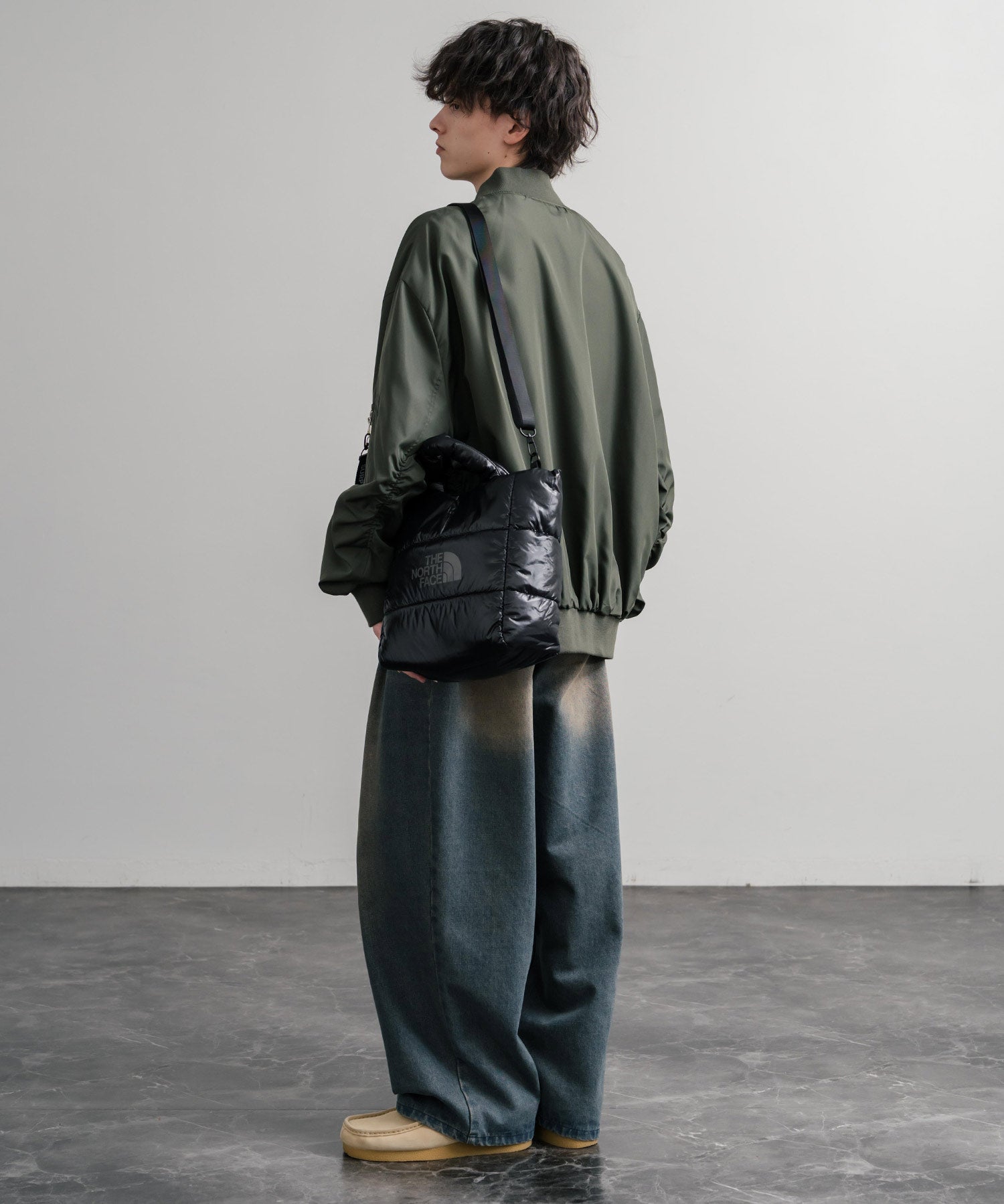 日本未展開モデル WHITE LABEL THE NORTH FACE PLUMPY TOTE BAG L 2WAYキルティングショルダートートバッグ 15361