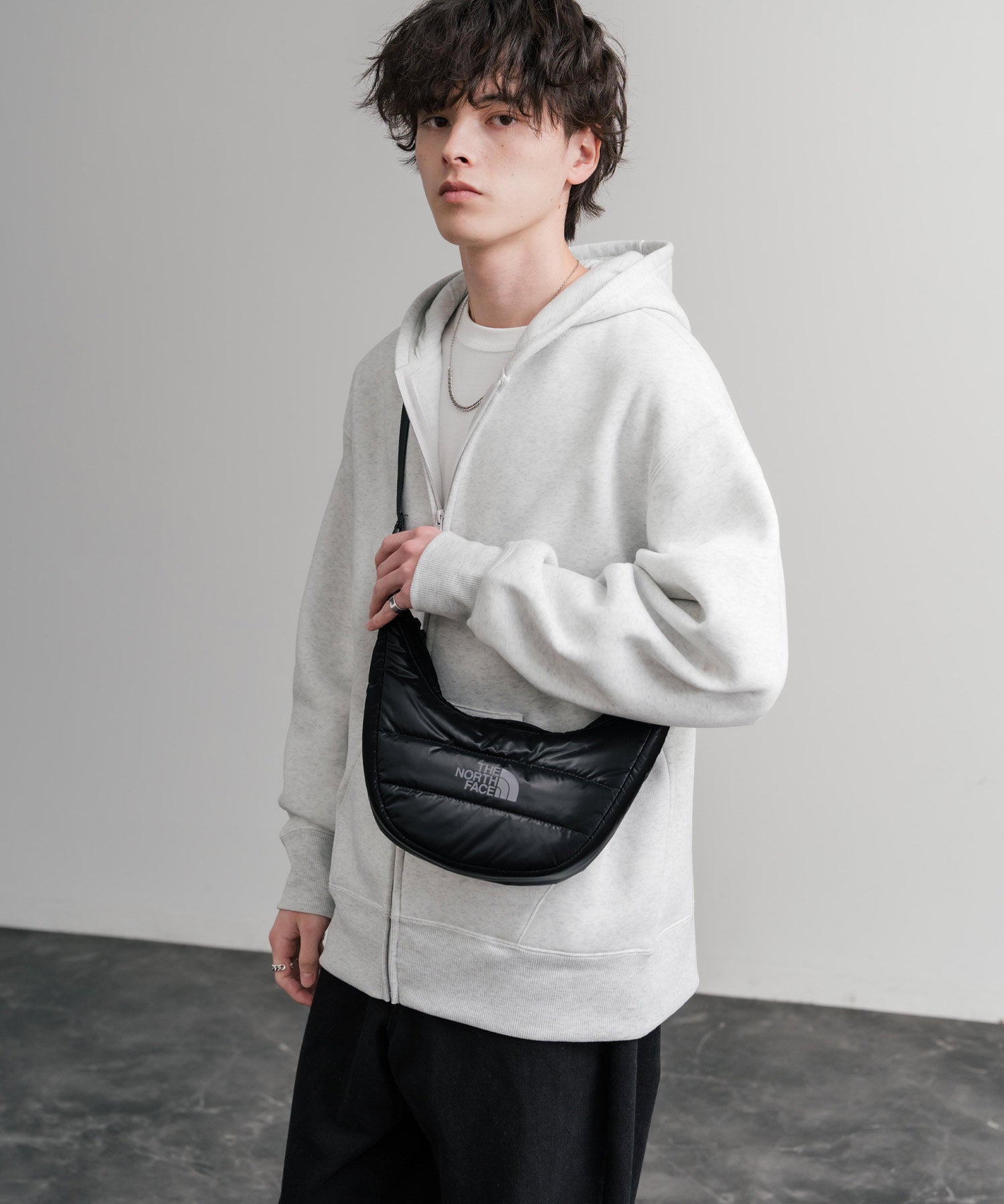 日本未展開モデル WHITE LABE THE NORTH FACE NEW HOBO BAG MINI 2WAYキルティングショルダーハンドミニバッグ 15362