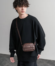 日本未展開モデル WHITE LABEL THE NORTH FACE CHUBBY CROSS BAG MINI ラウンド型キルティングミニクロスショルダーバッグ 15363