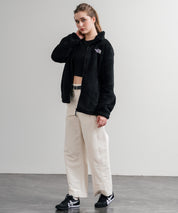 日本未展開モデル THE NORTH FACE ザ・ノースフェイス WHITE LABEL ホワイトレーベル COMFY ALPHA FLEECE ZIP UP ワンポイントロゴ刺繍ボアジャケット 15367