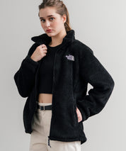 日本未展開モデル THE NORTH FACE ザ・ノースフェイス WHITE LABEL ホワイトレーベル COMFY ALPHA FLEECE ZIP UP ワンポイントロゴ刺繍ボアジャケット 15367
