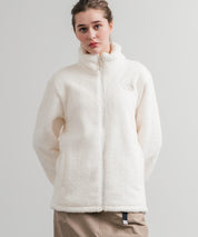 日本未展開モデル THE NORTH FACE ザ・ノースフェイス WHITE LABEL ホワイトレーベル COMFY ALPHA FLEECE ZIP UP ワンポイントロゴ刺繍ボアジャケット 15367