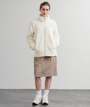 日本未展開モデル THE NORTH FACE ザ・ノースフェイス WHITE LABEL ホワイトレーベル COMFY ALPHA FLEECE ZIP UP ワンポイントロゴ刺繍ボアジャケット 15367