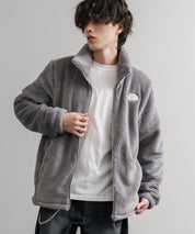 日本未展開モデル THE NORTH FACE ザ・ノースフェイス WHITE LABEL ホワイトレーベル COMFY ALPHA FLEECE ZIP UP ワンポイントロゴ刺繍ボアジャケット 15367