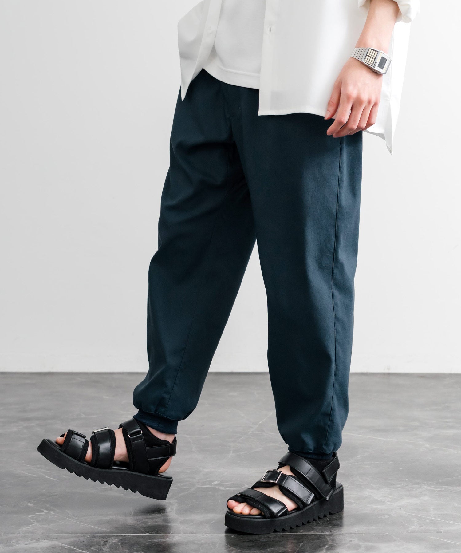 接触冷感 多機能ストレッチクロップドイージージョガーパンツ 15368