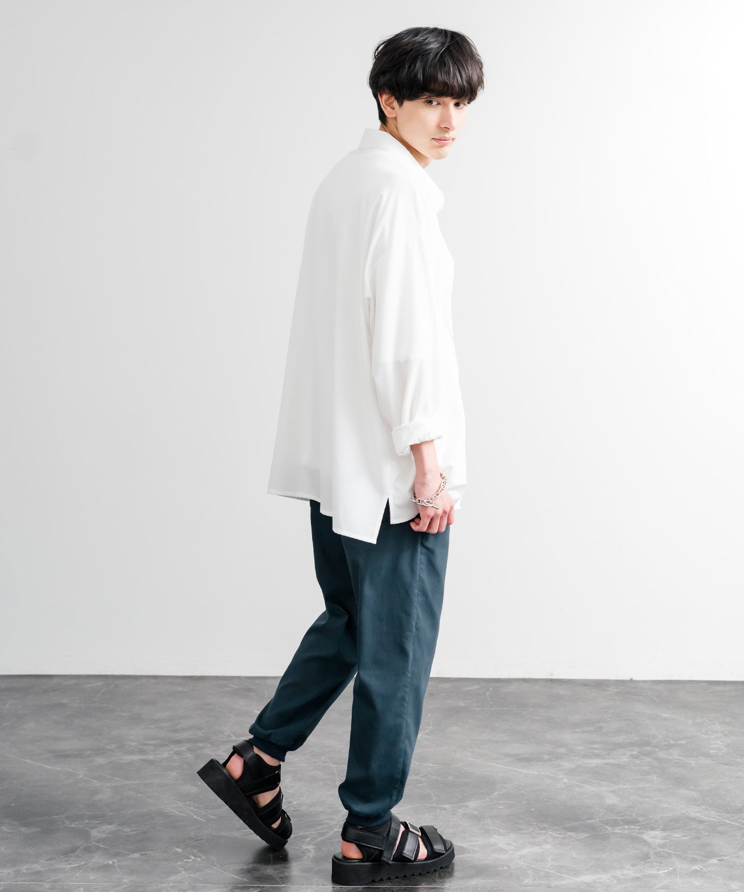 接触冷感 多機能ストレッチクロップドイージージョガーパンツ 15368