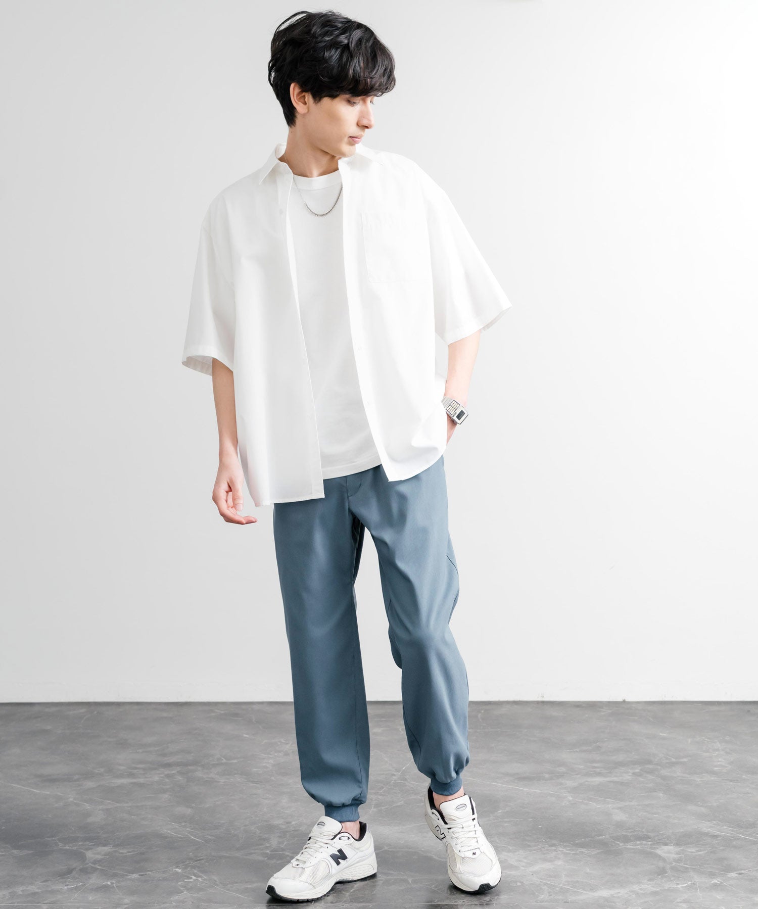 接触冷感 多機能ストレッチクロップドイージージョガーパンツ 15368