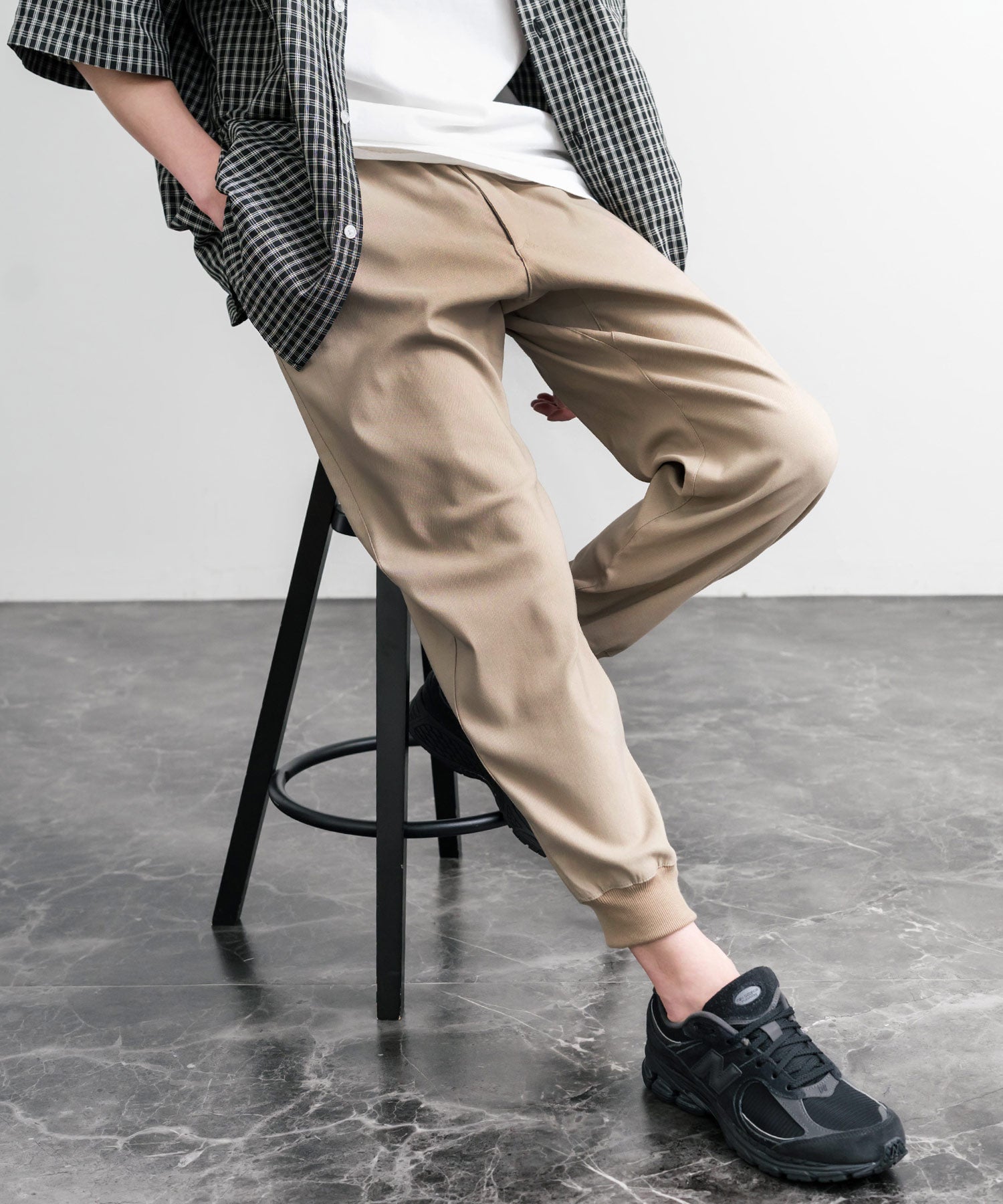 接触冷感 多機能ストレッチクロップドイージージョガーパンツ 15368