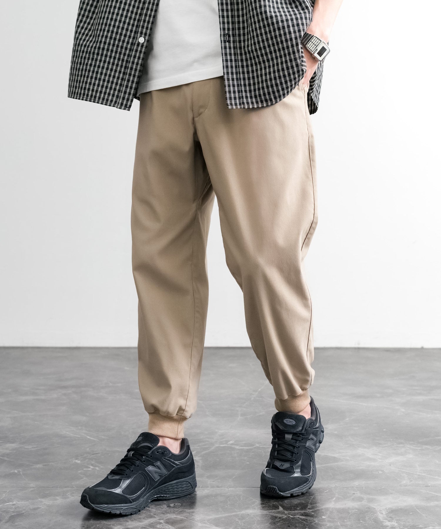 接触冷感 多機能ストレッチクロップドイージージョガーパンツ 15368