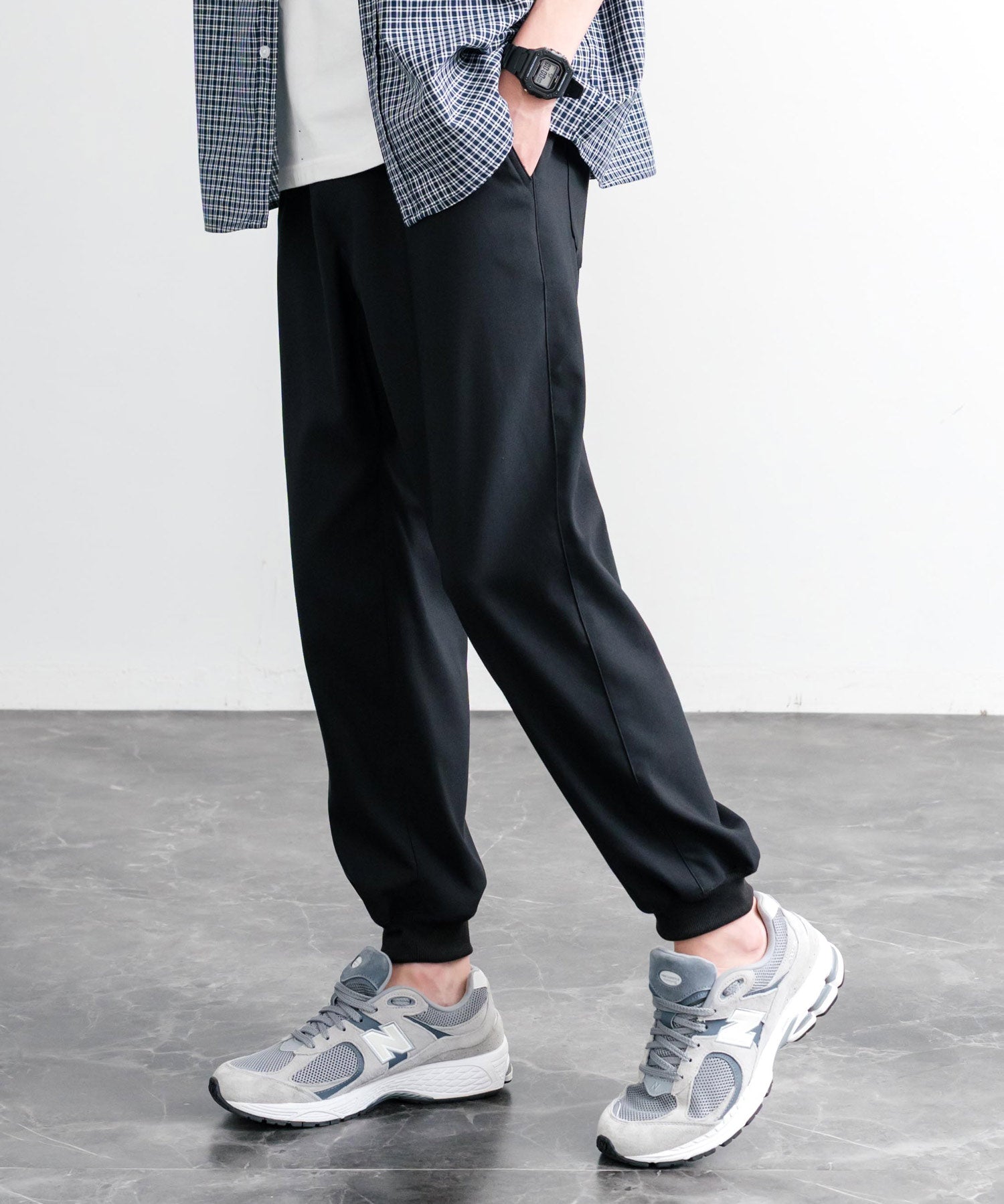 接触冷感 多機能ストレッチクロップドイージージョガーパンツ 15368