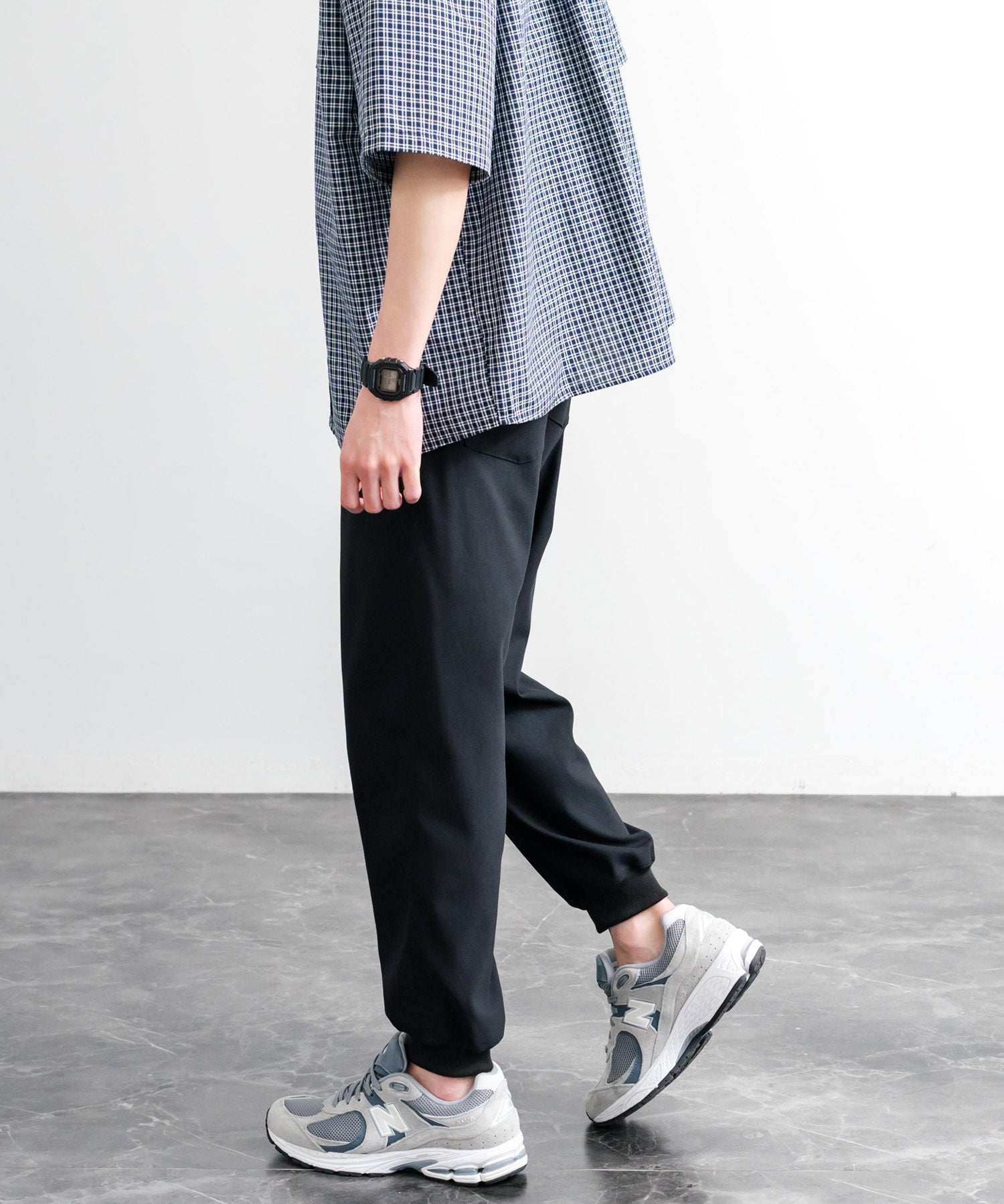 接触冷感 多機能ストレッチクロップドイージージョガーパンツ 15368