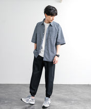 接触冷感 多機能ストレッチクロップドイージージョガーパンツ 15368