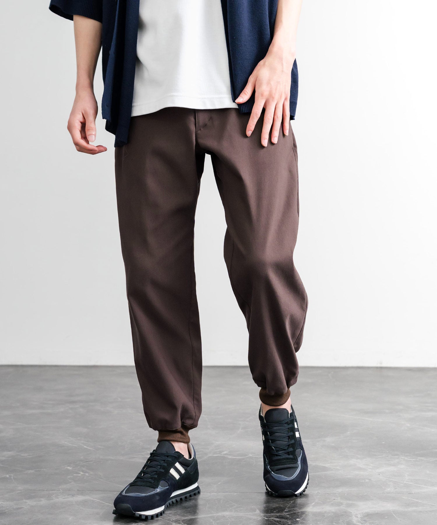 接触冷感 多機能ストレッチクロップドイージージョガーパンツ 15368