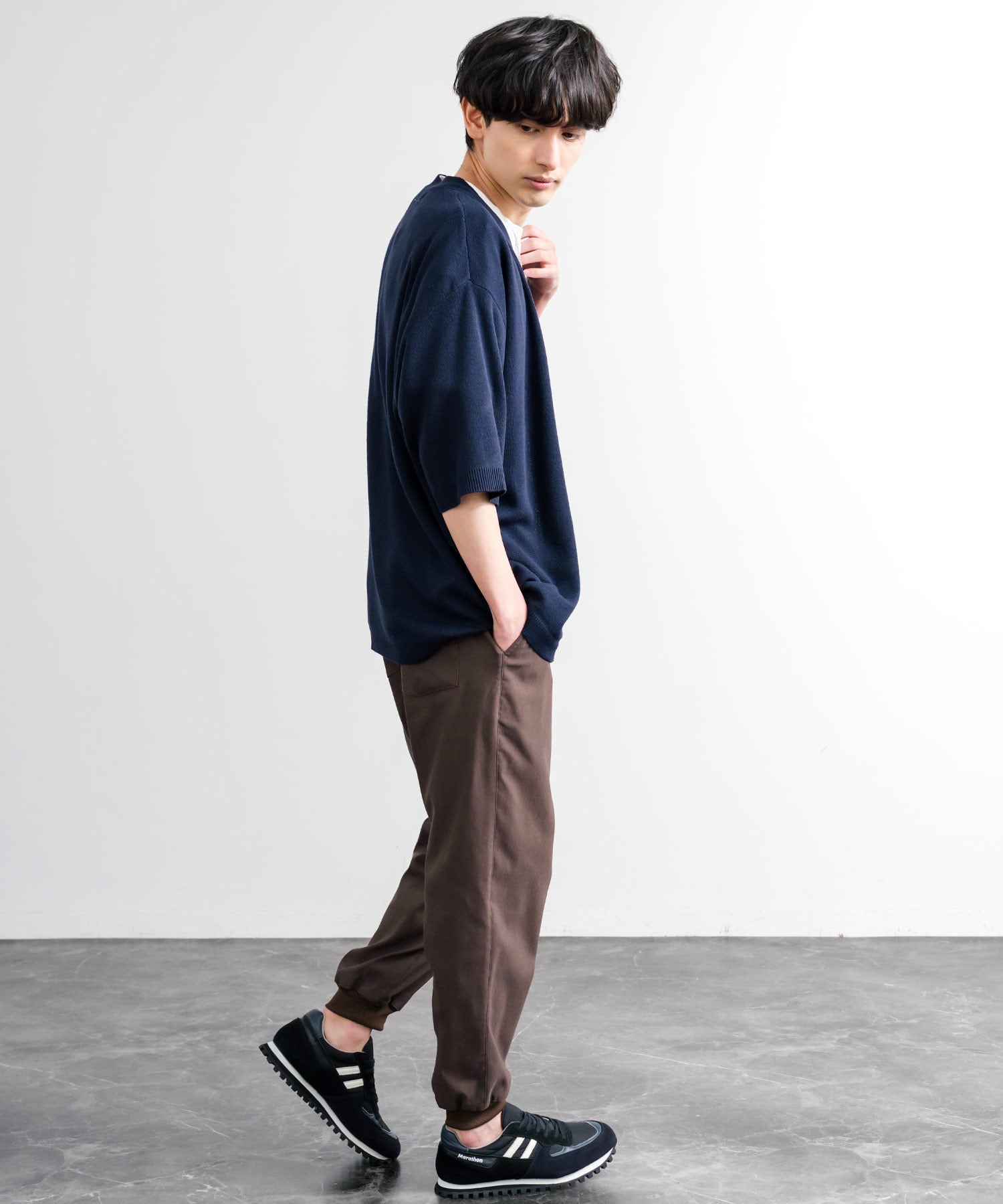 接触冷感 多機能ストレッチクロップドイージージョガーパンツ 15368