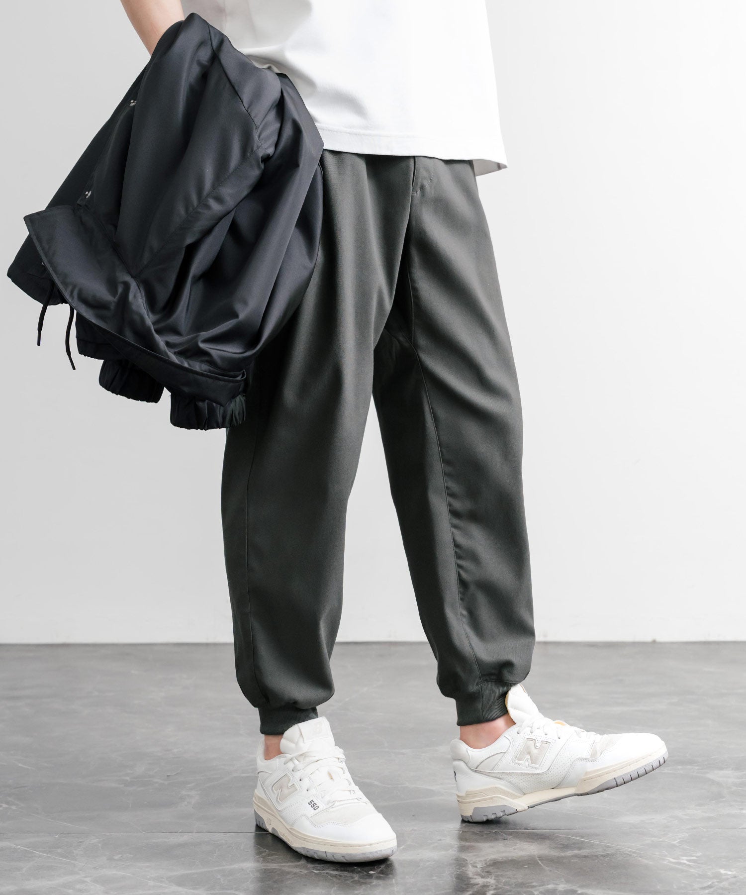 接触冷感 多機能ストレッチクロップドイージージョガーパンツ 15368