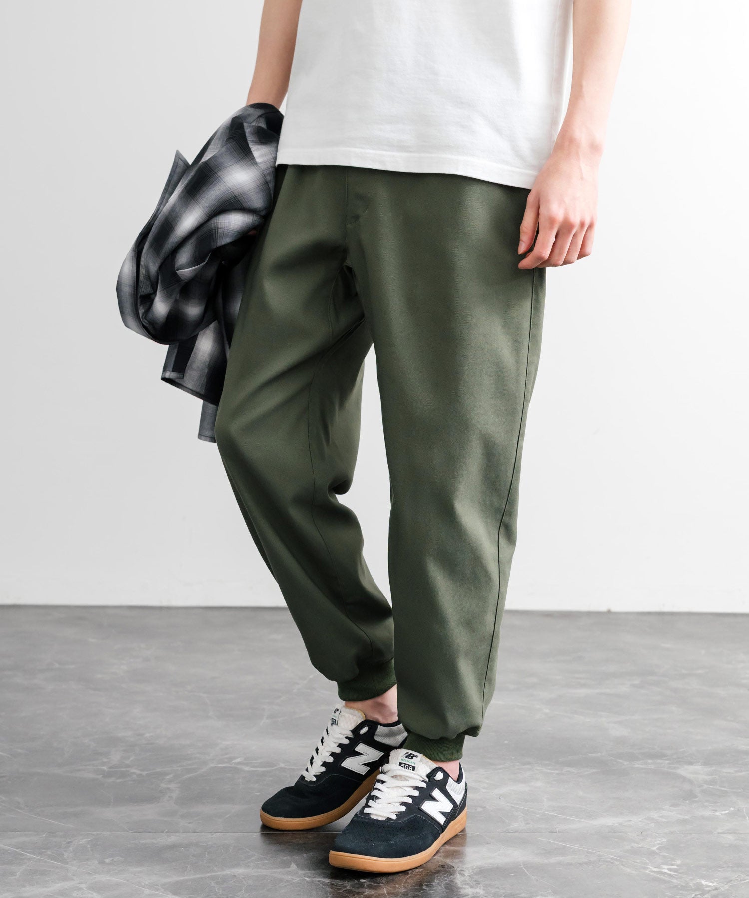 接触冷感 多機能ストレッチクロップドイージージョガーパンツ 15368