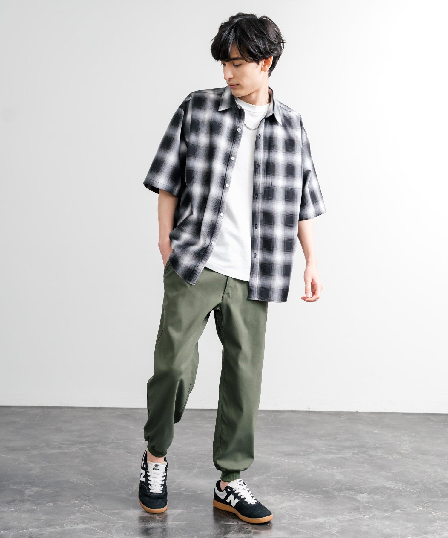 接触冷感 多機能ストレッチクロップドイージージョガーパンツ 15368