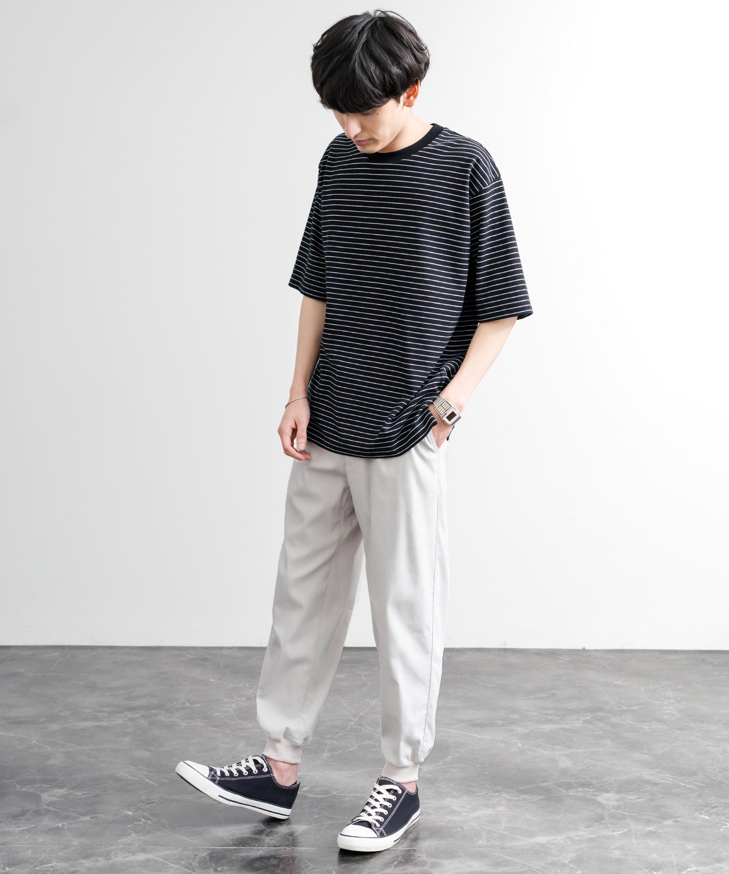 接触冷感 多機能ストレッチクロップドイージージョガーパンツ 15368