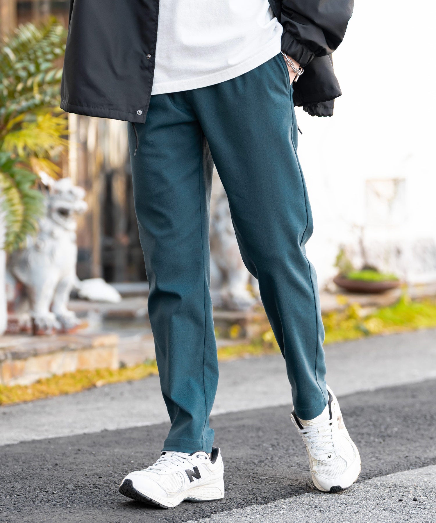 新色追加 多機能 接触冷感ストレッチイージーテーパードパンツ 15369