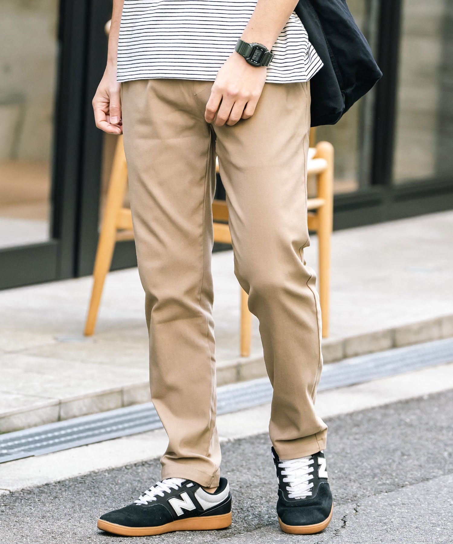 新色追加 多機能 接触冷感ストレッチイージーテーパードパンツ 15369