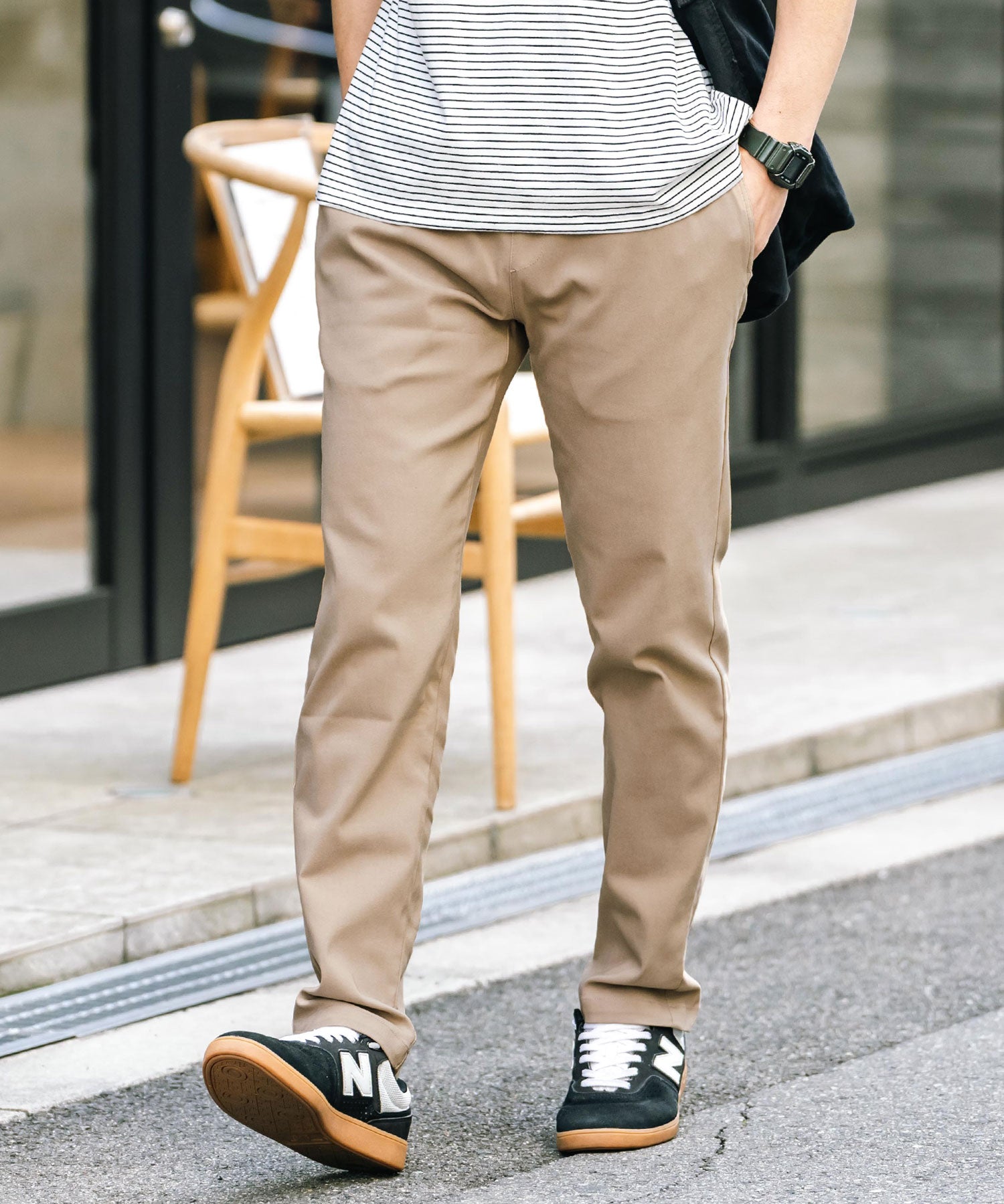 新色追加 多機能 接触冷感ストレッチイージーテーパードパンツ 15369