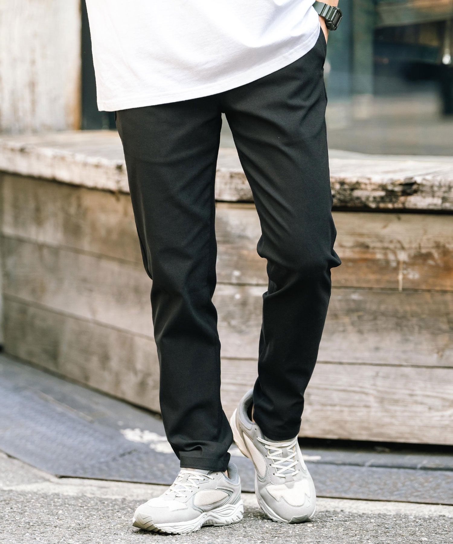 新色追加 多機能 接触冷感ストレッチイージーテーパードパンツ 15369