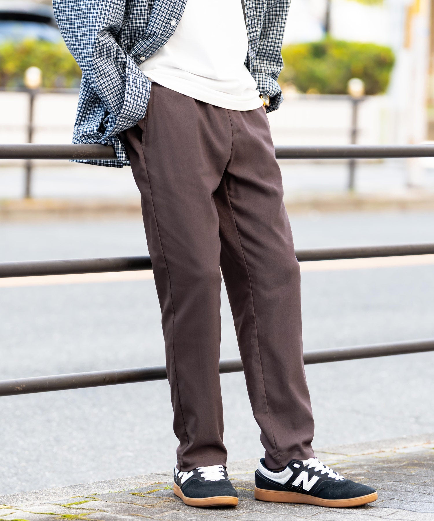 新色追加 多機能 接触冷感ストレッチイージーテーパードパンツ 15369