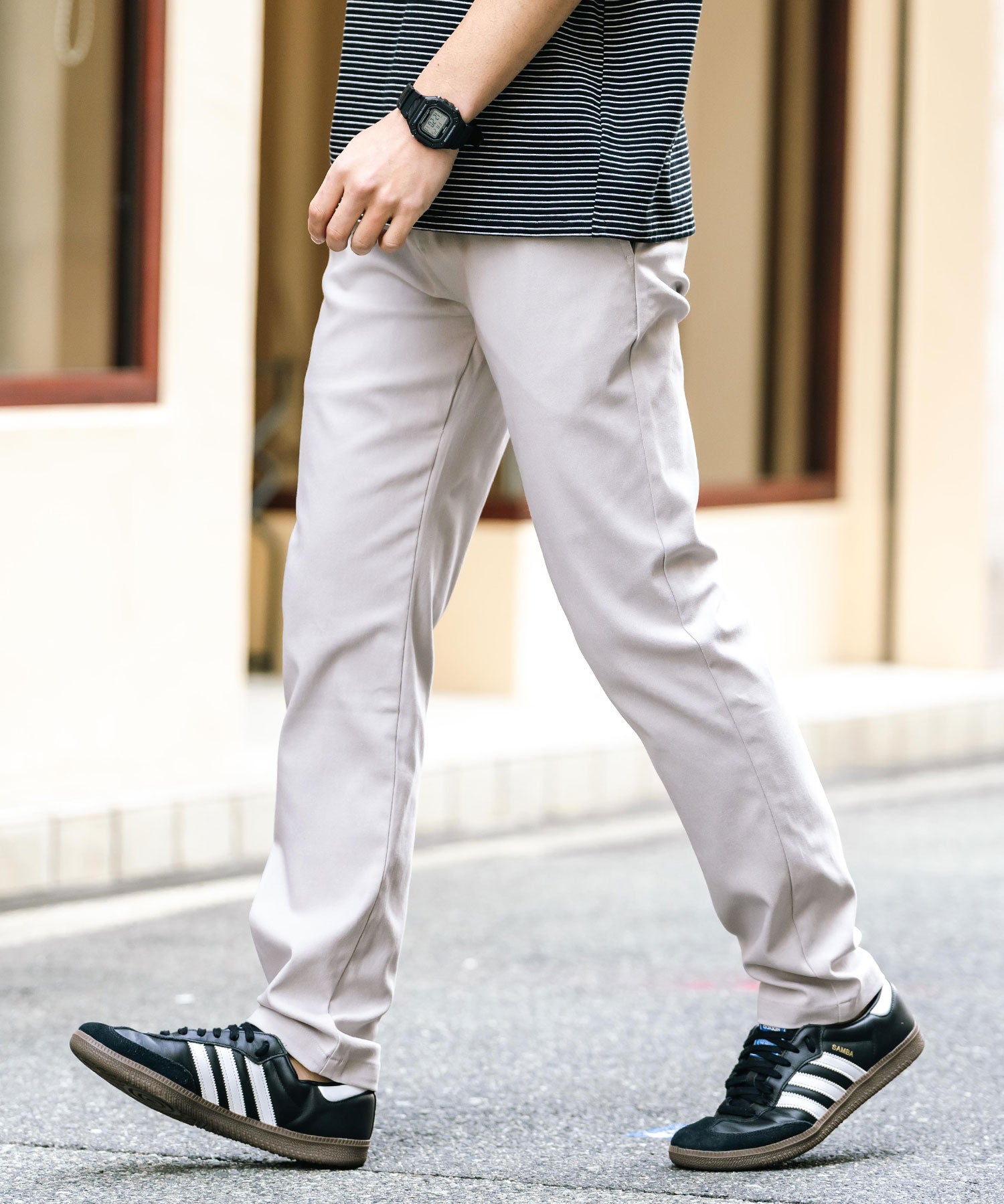 新色追加 多機能 接触冷感ストレッチイージーテーパードパンツ 15369