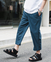 多機能 接触冷感ストレッチUVカットクロップドイージーパンツ 15370