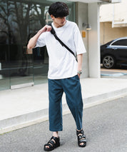 多機能 接触冷感ストレッチUVカットクロップドイージーパンツ 15370