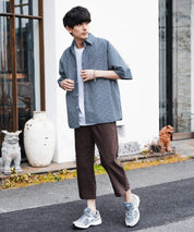 多機能 接触冷感ストレッチUVカットクロップドイージーパンツ 15370