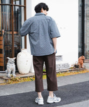 多機能 接触冷感ストレッチUVカットクロップドイージーパンツ 15370