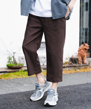 多機能 接触冷感ストレッチUVカットクロップドイージーパンツ 15370