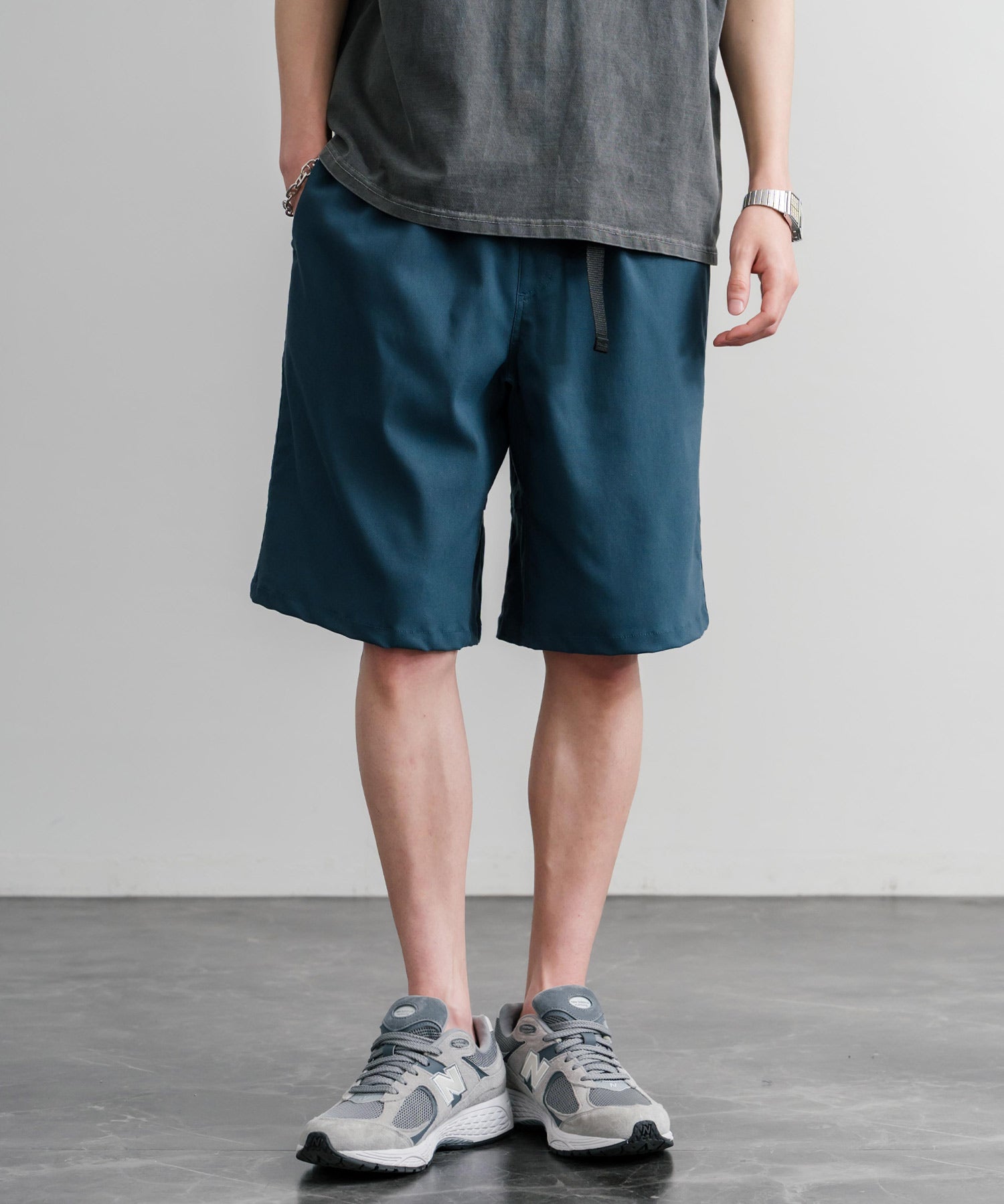 接触冷感 多機能素材ショートクライミングイージーワイドパンツ 15371